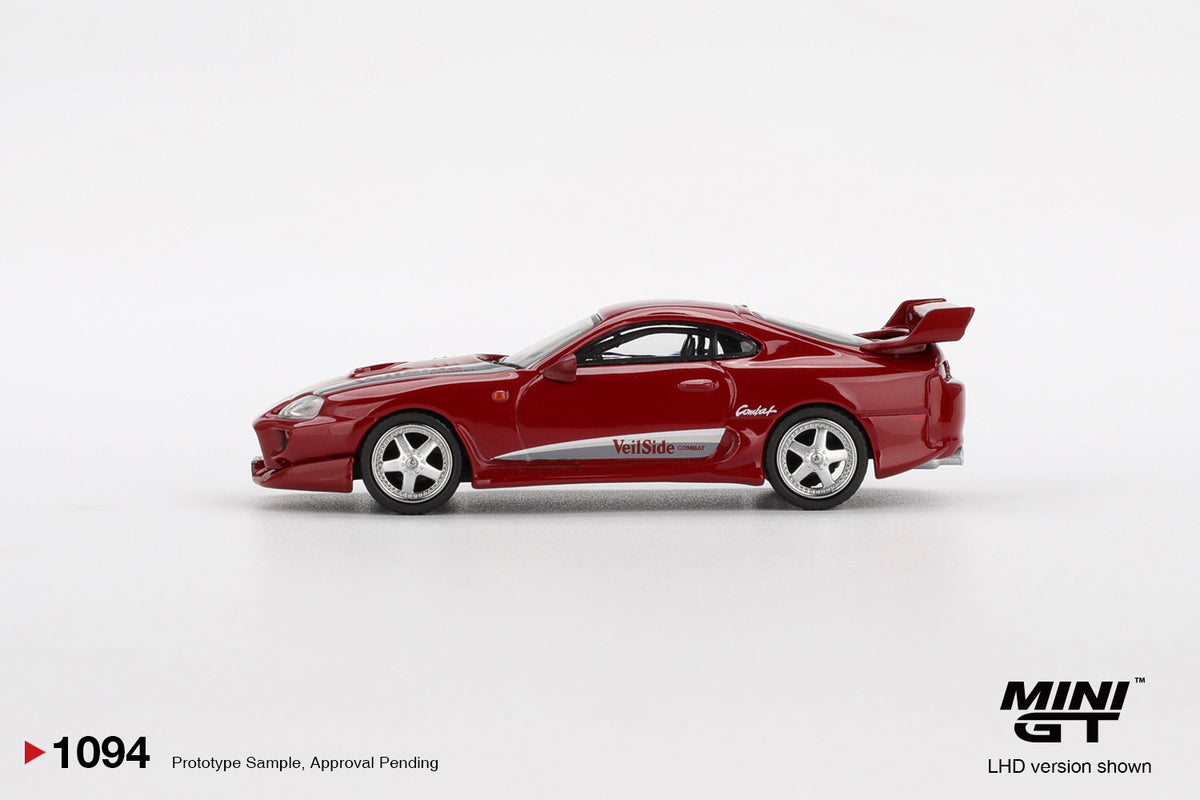 MINI GT Toyota Supra VeilSide Combat V-I – Red #1094 – manufacturer reference