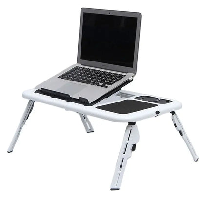 Laptop Desk Multifunctional Notebook Computer Table Stand-Type Folding Computer Table USB Cooling Bed Notebook Computer Stand