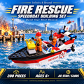 Global City Fire Rescue Speedboat – 200 Pieces (52005) — detailed thumbnail