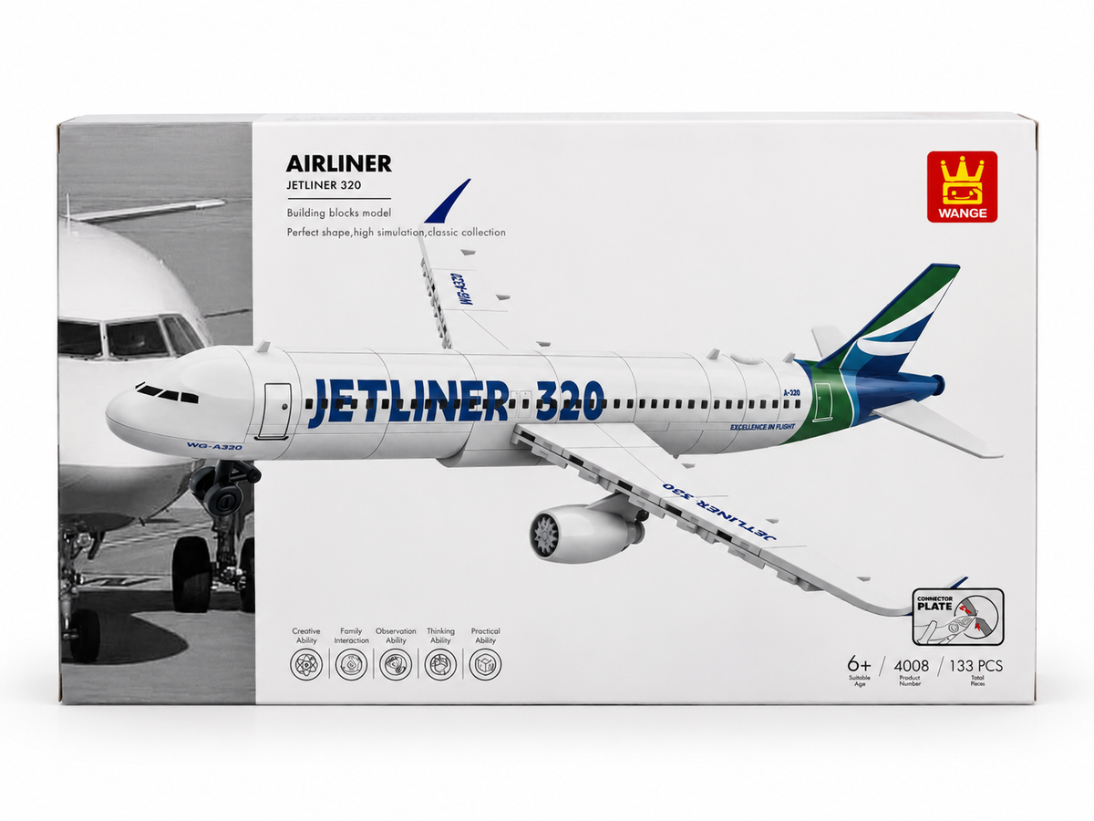 Jetliner 320 retail box on a clean white background
