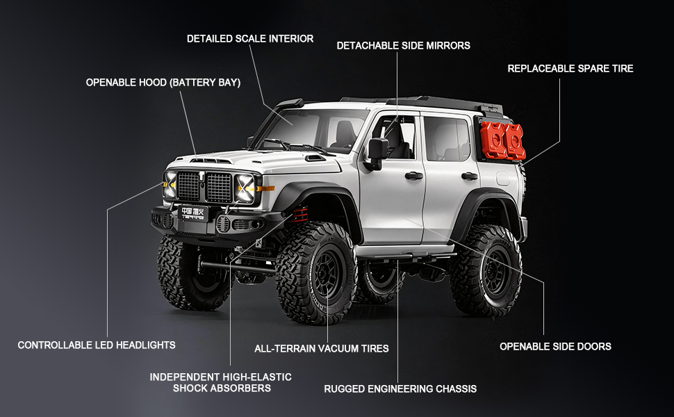 MN300 Topfire RC crawler product details