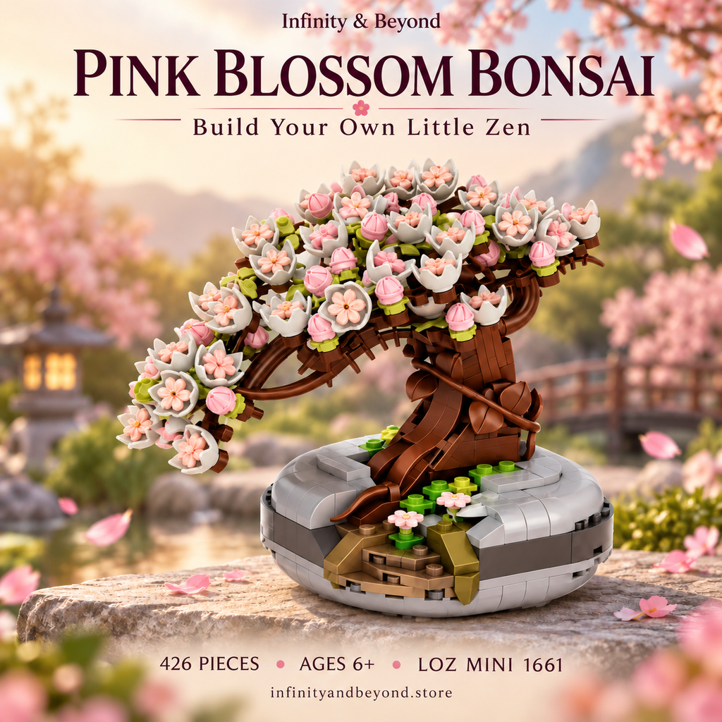 Pink Blossom Bonsai Building Set — 426 Pieces | LOZ Mini 1661 — themed thumbnail