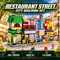 City Restaurant Street Building Set – 319+ Pieces (LX.A503) — detailed thumbnail