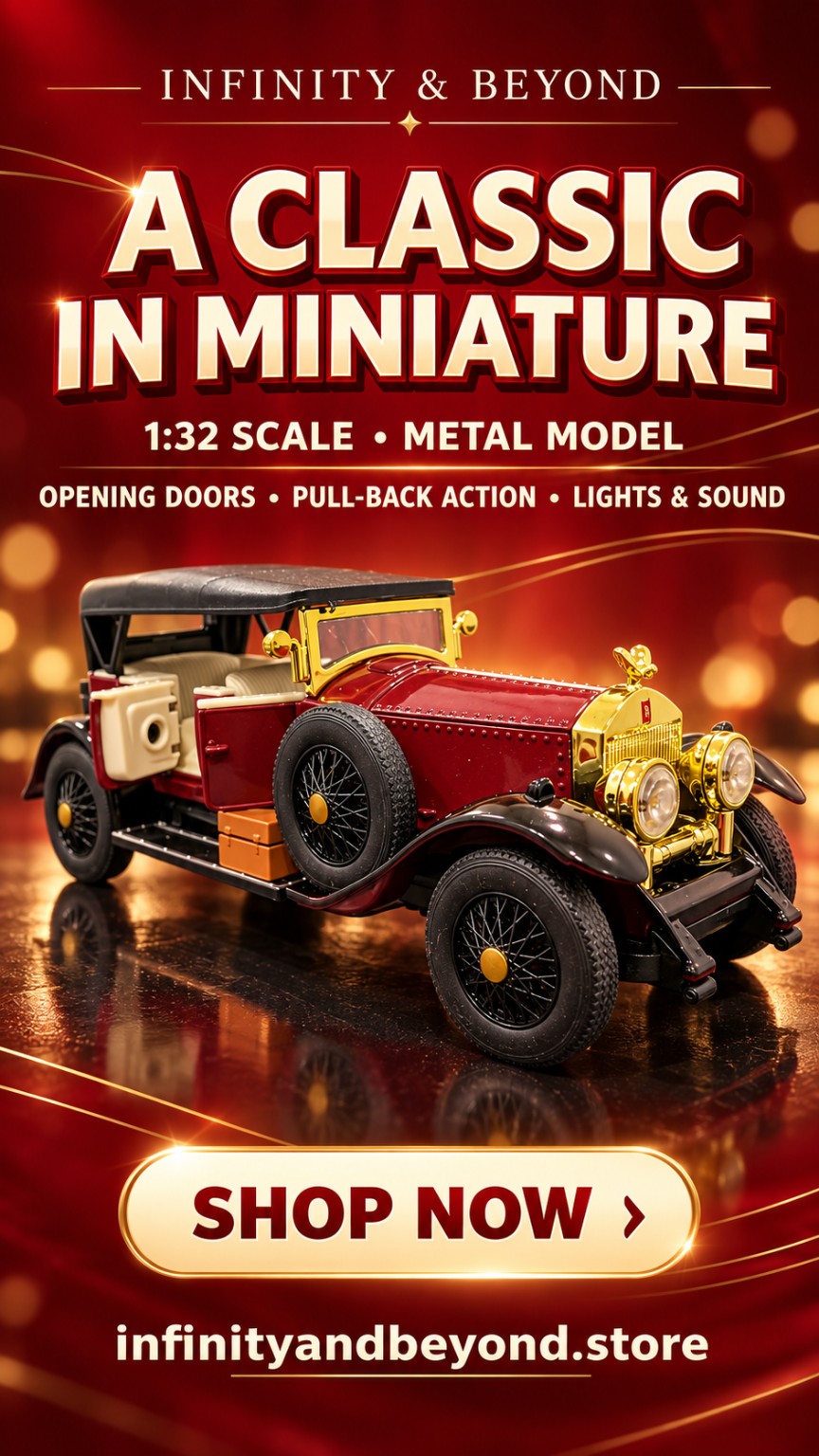 Infinity & Beyond 1:32 classic diecast model promotional image