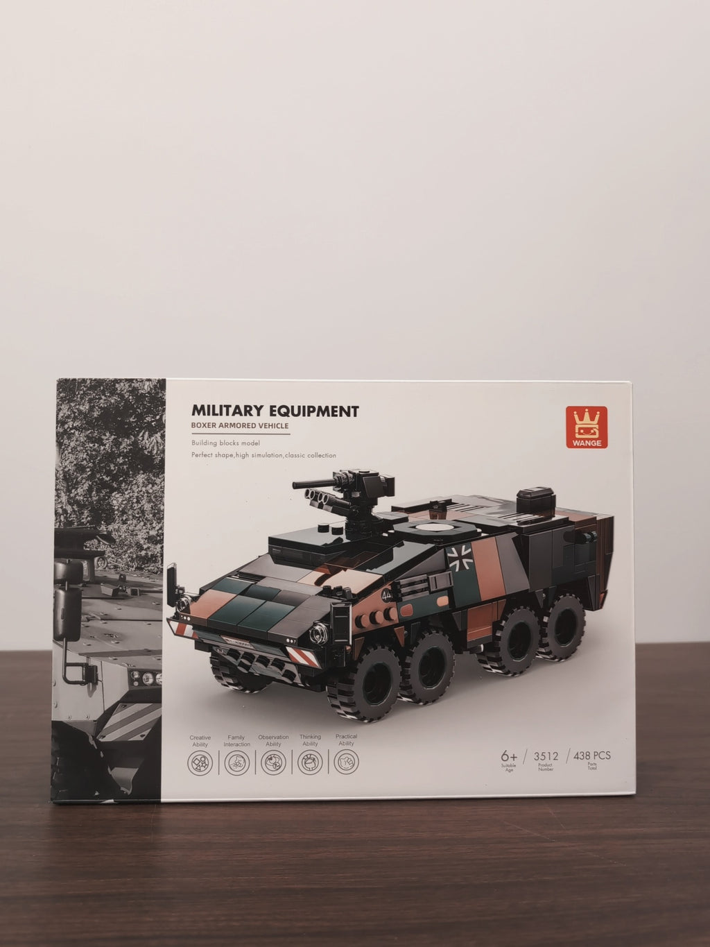 WANGE 3512 Boxer Armored Vehicle — original box photo