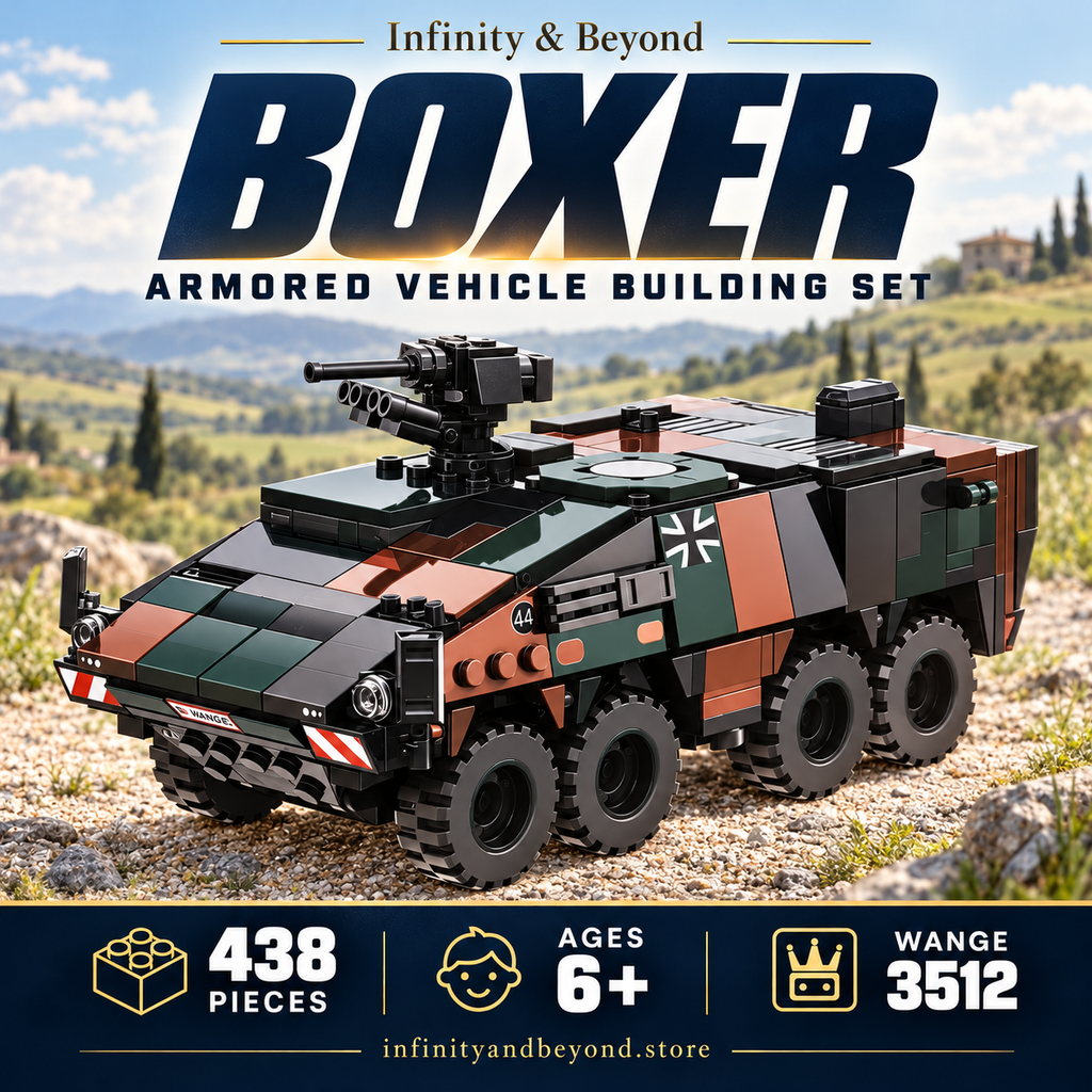 WANGE 3512 Boxer Armored Vehicle — 438 pieces, ages 6+