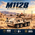 WANGE 3513 M1128 Mobile Gun System — 458 pieces, ages 6+