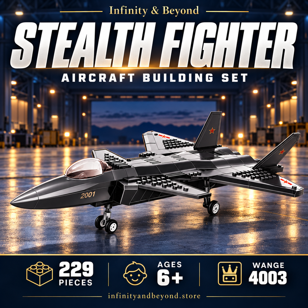 WANGE 4003 Heavy Stealth Fighter — 229 pieces, ages 6+
