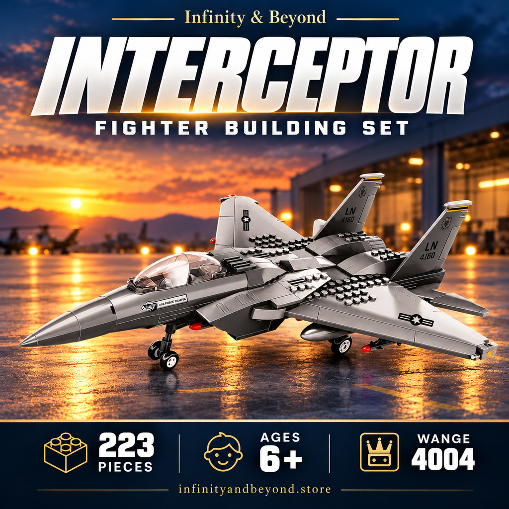 WANGE 4004 Interceptor Fighter — 223 pieces, ages 6+